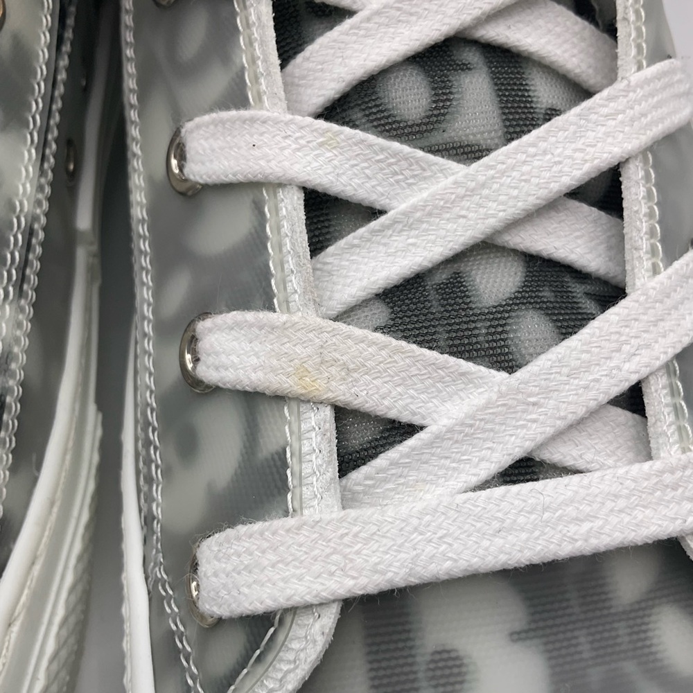 Christian Dior Men's B23 High-Top Sneakers Oblique Coated Canvas Size 43 US 10 - Picture 12 of 16